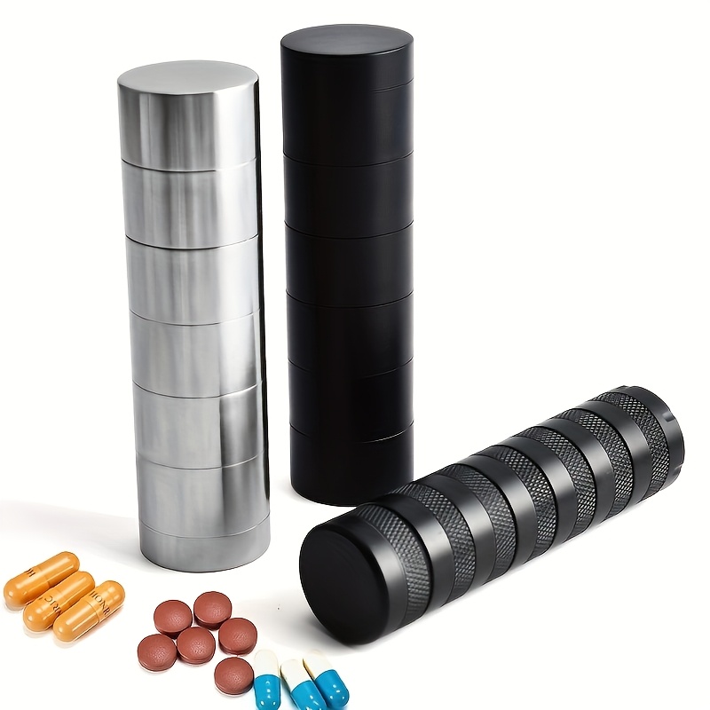 TEMU 1pc Cnc Outdoor Survival Equipment Edc Storage Canister Multi-functional Tools