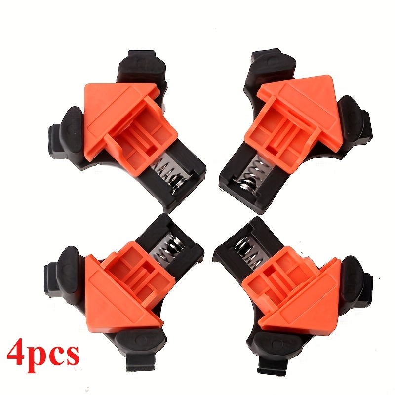 2pcs/4pcs Woodworking Right Angle Clip 90° Fixer Photo Frame Clip Picture Frame Clip Home Tools Woodworking Quick Clip Angle Clip