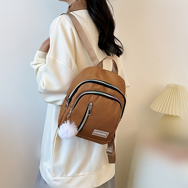 solid color backpack bag women s Temu United Kingdom