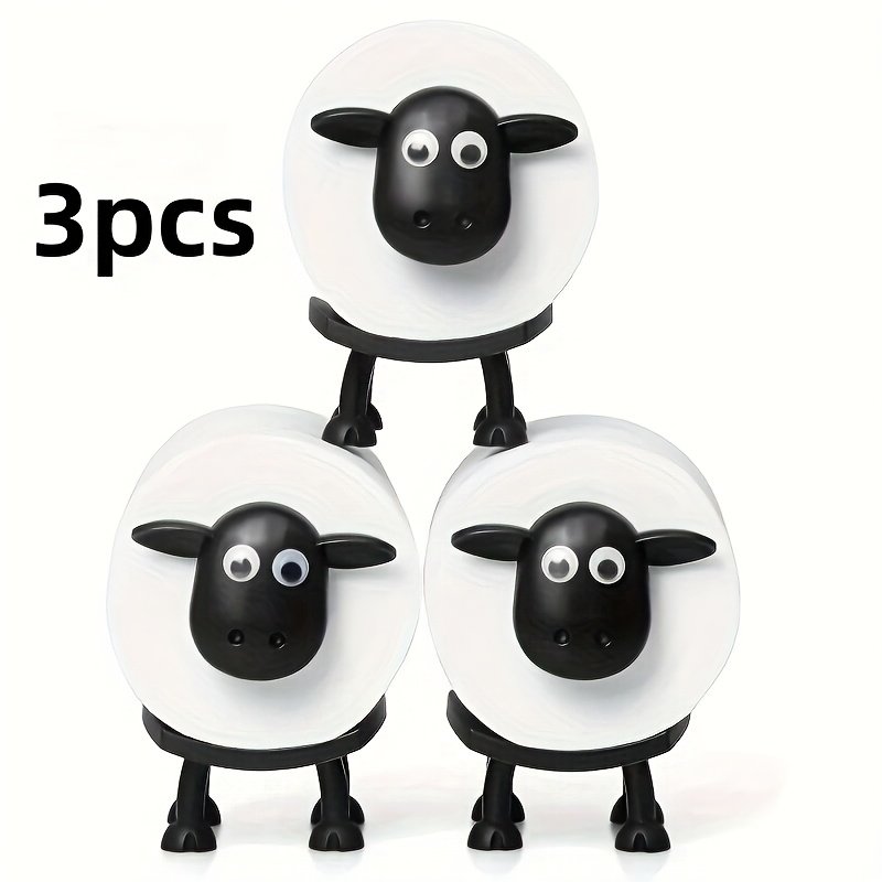 TEMU 1/2/3pcs - Cute Animal Shaped Toilet Paper Holder, Humorous Toilet Paper Holder For Bathroom Decoration Toilet Paper Holder, Animal Shaped,