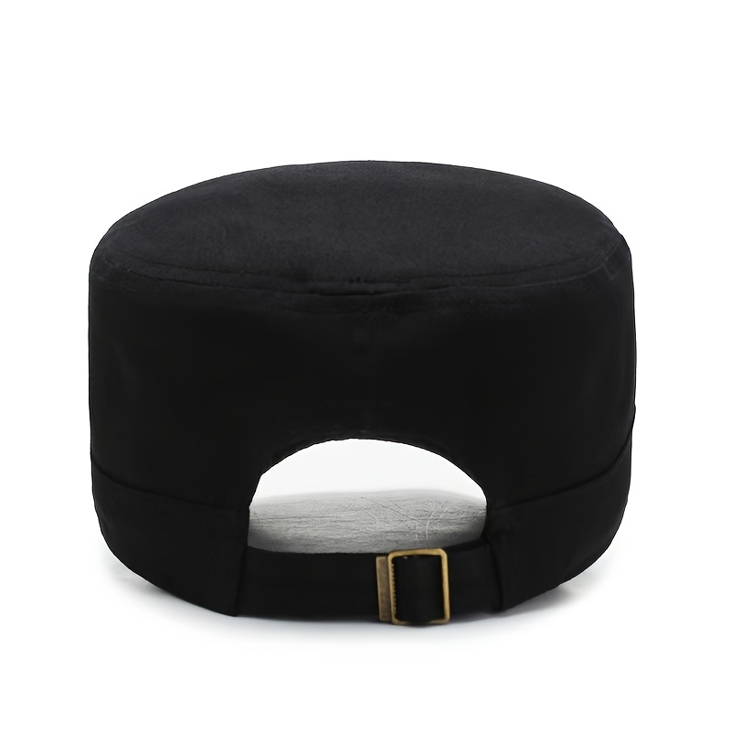 Flying Eagle Embroidered Flat Top Cap for Men
