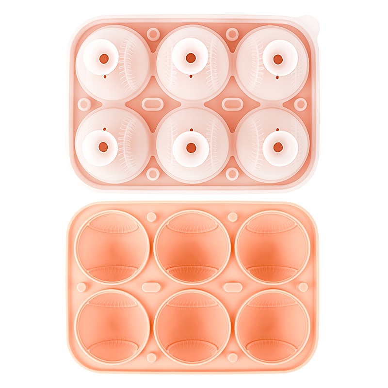 Baseball Sphere Ice Cube Mold 3D Large Baseball Silicone Mold
