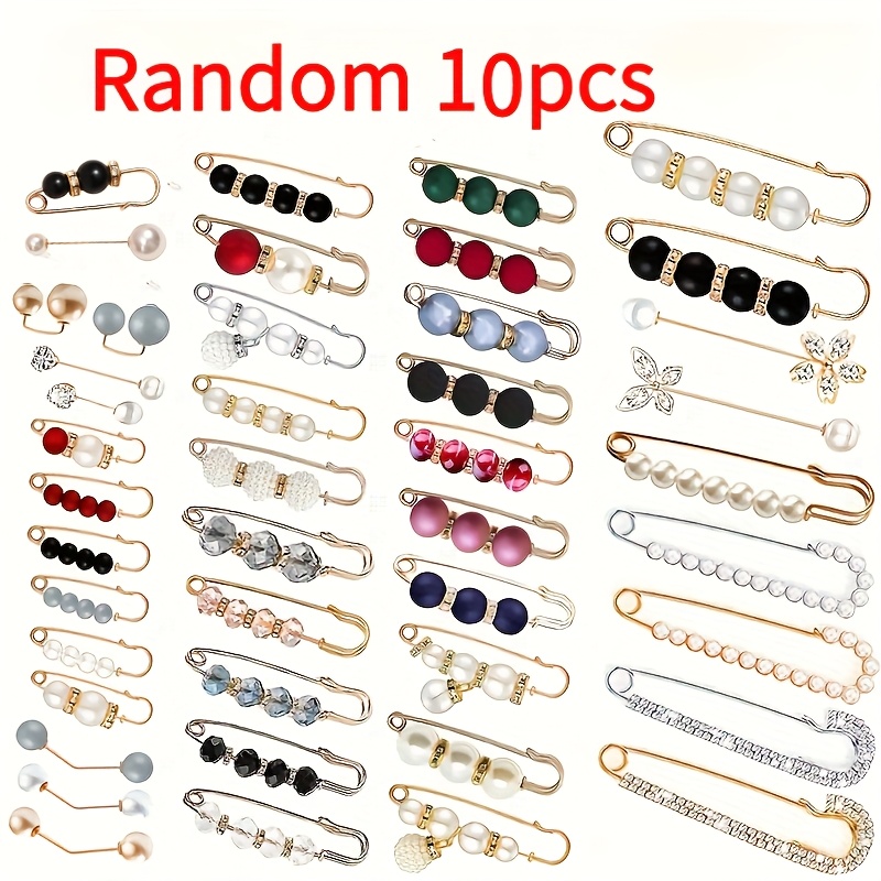 TEMU 10 Piezas/Set (Estilos y Tamaños Variados Aleatoriamente) Combinación de Tallas Surtidas . Pinzas para Ajuste de Cintura, Clips Multifuncionales