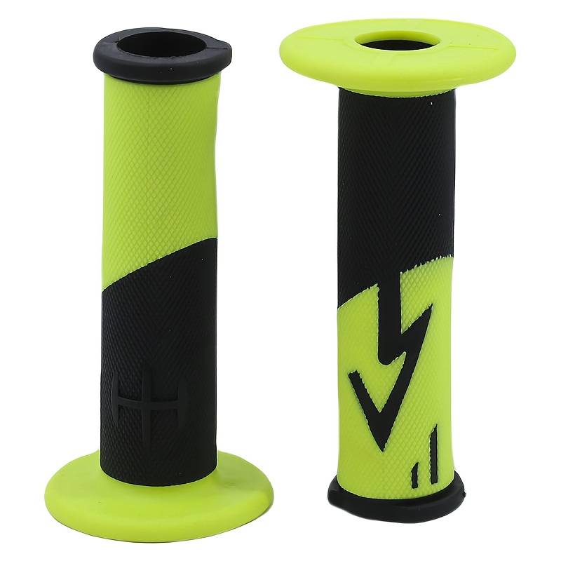 Emig Blue Motocross Grips – 7/8" Dirt Bike Pit Bike Motorcycle Handlebar Rubber Grips, Anti-Vibration