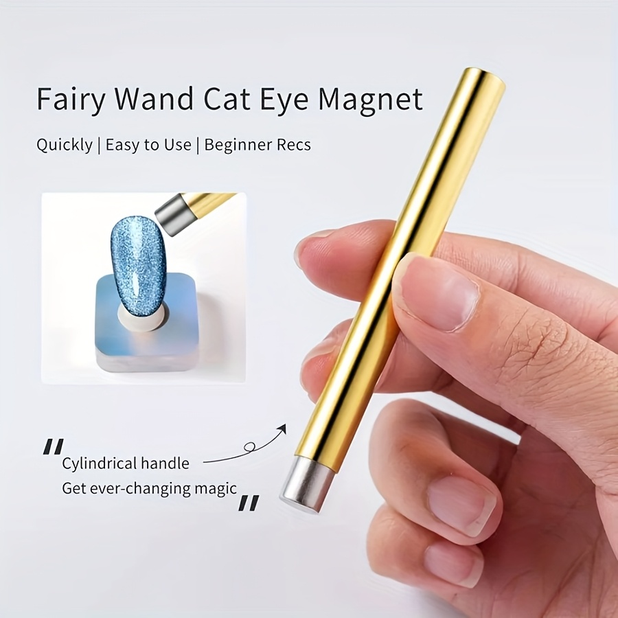 Cylindrical Handle Cat Eye Nail Art Tool