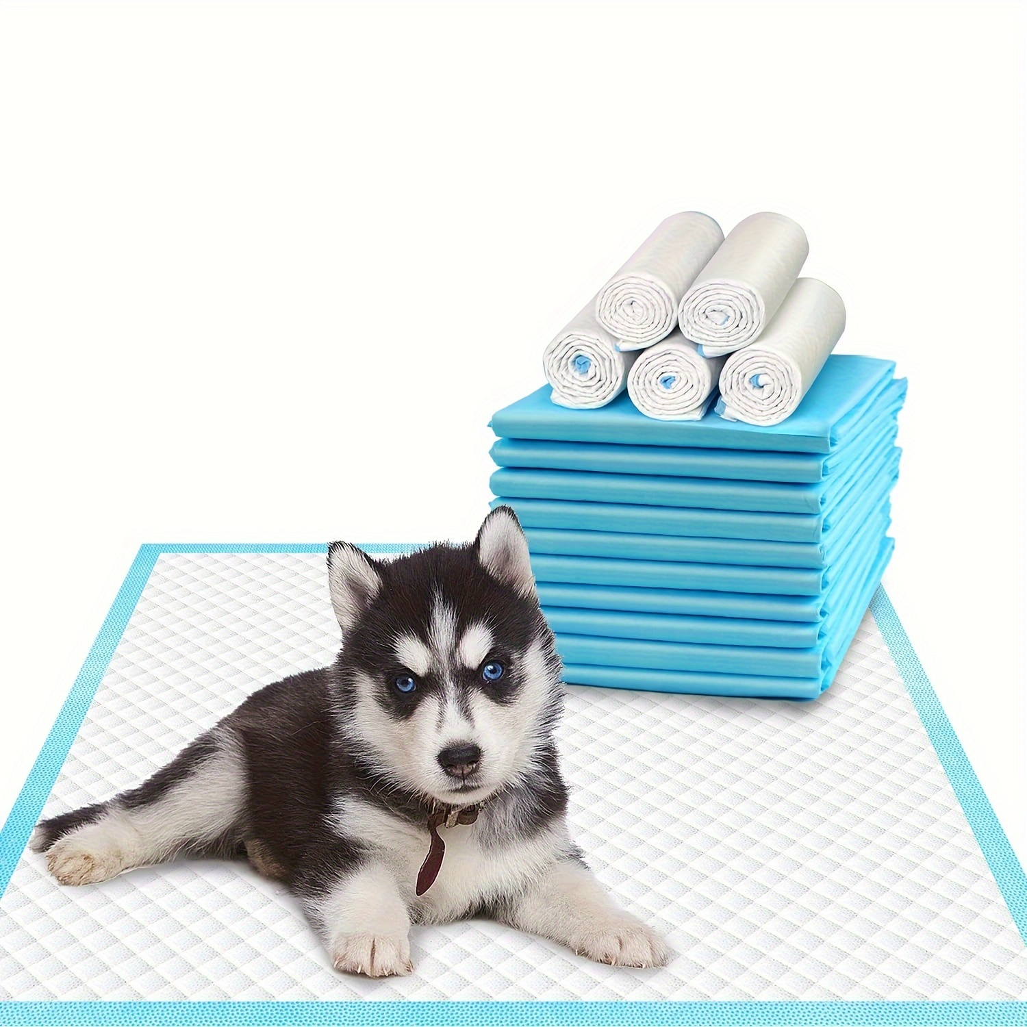 

Pet Training And Puppy Pads 23"x 23" (100 Count), Super Absorbent Pee Pads For Dogs, Leak-proof Dog Potty Training Pads For Puppies, Cats, Rabbits, Disposable Pet Pads For House Training