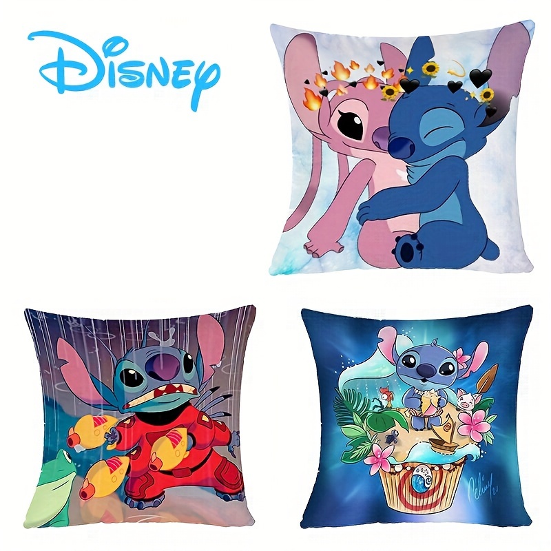 

snuggly" Disney Plush Pillowcase - Cute Cartoon Sleeping Cover With Zipper Closure, Perfect For Bedroom, Couch, Dorm Decor - Hand Washable Polyester