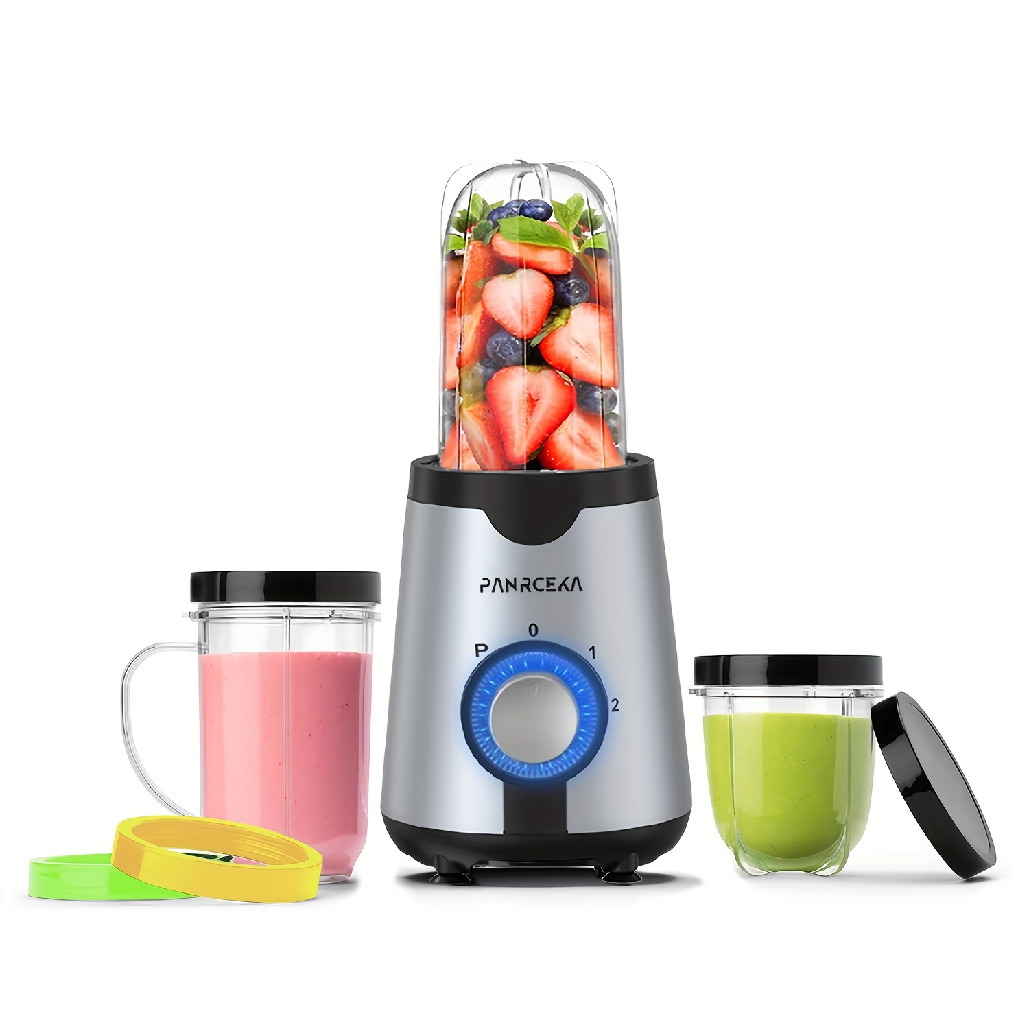 

Pancerka Smoothie Blender, Personal Blender, 3 Adjustable Speeds Juicer Machine, Portable With Multiple Accessories, High- For Kitchen, Blender, Great For Smoothies, And Drinks