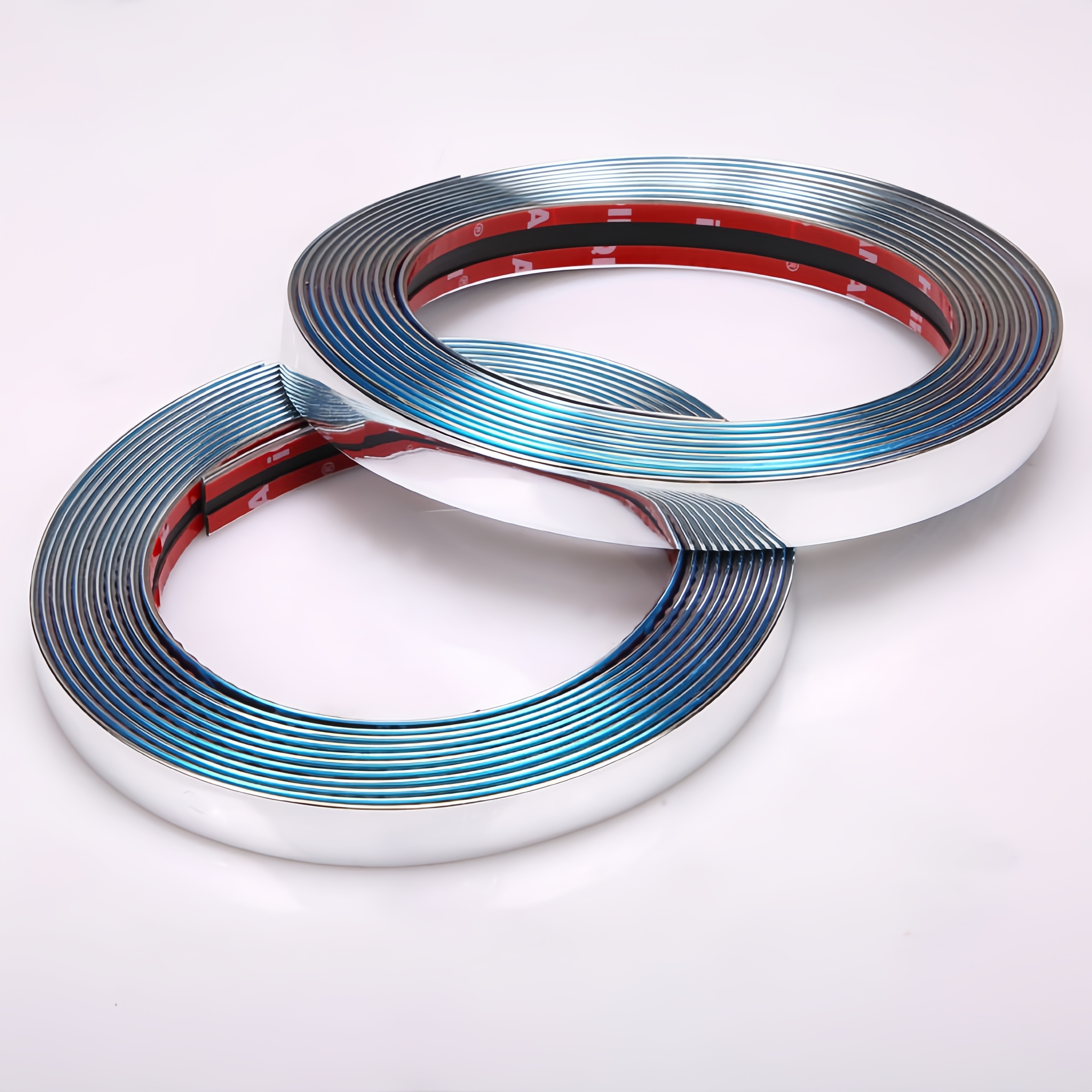 TEMU 2개입 차량용 스트립 자동차 창문 크롬 스트립 은색 크롬 스트립