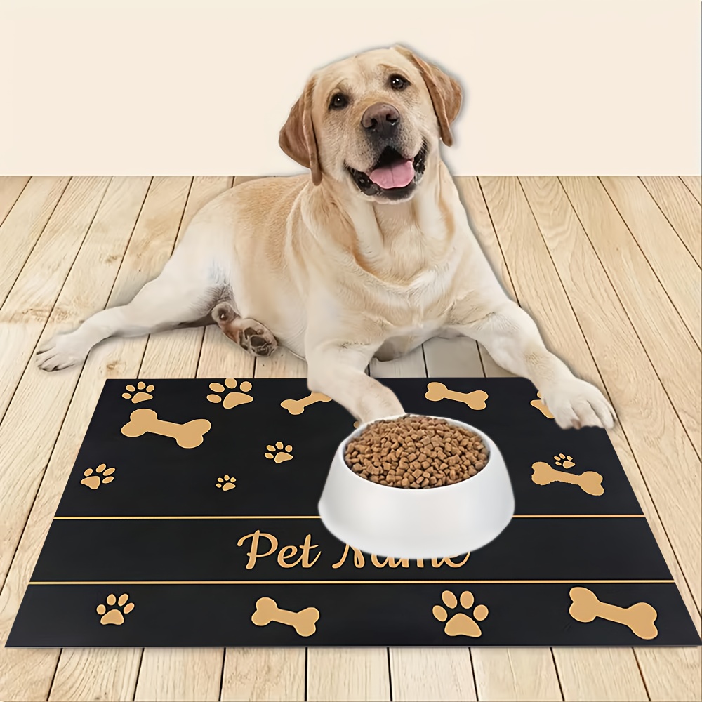 Personalized Doormat with Pet's Name and Paw Print