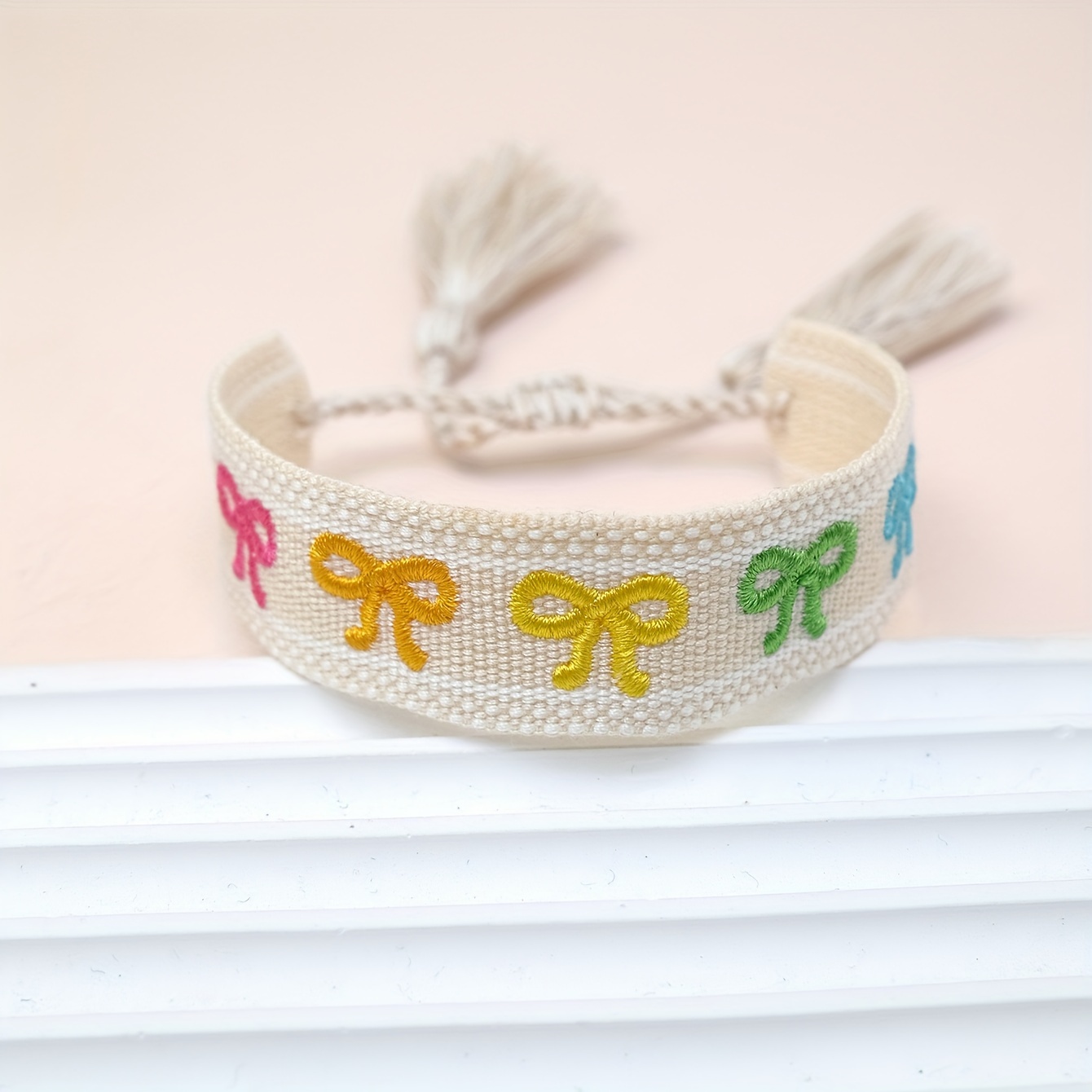 

1pc Bracelet Embroidered , Wristband For , For , Unique