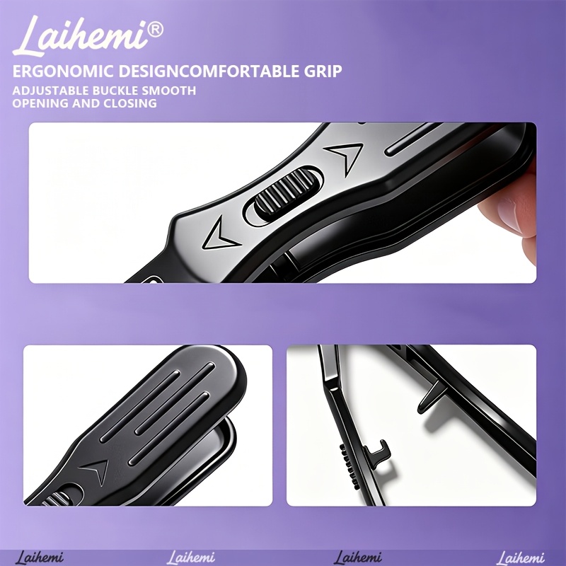 Curved Nail Clippers Set with Ergonomic Design and Storage Box