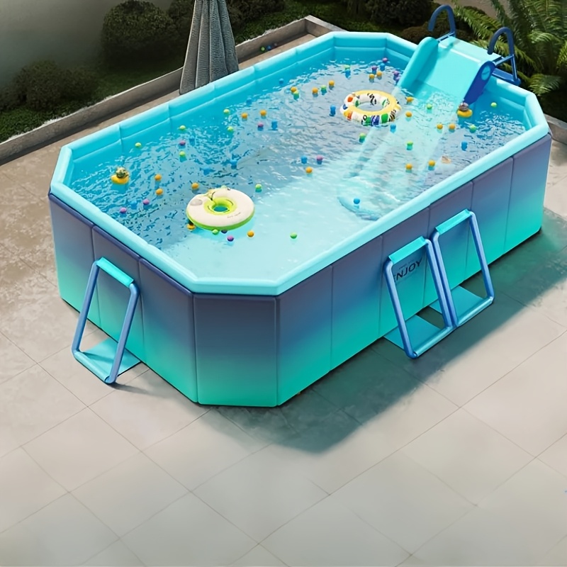 foldable non inflatable pool easy assembly design Temu Philippines