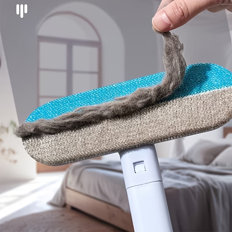 TEMU 1pc Multifunctional Pet Hair Remover, Cat Hair Scraper& Lint Roller, Hair Brush And Dust Brush For Cleaning Dead Corners Of Carpets, Sofas, Beds