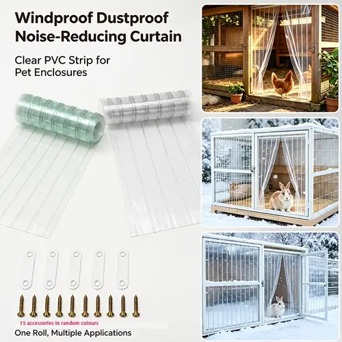 Rumbling Transparent pvc curtain sold on Temu United States