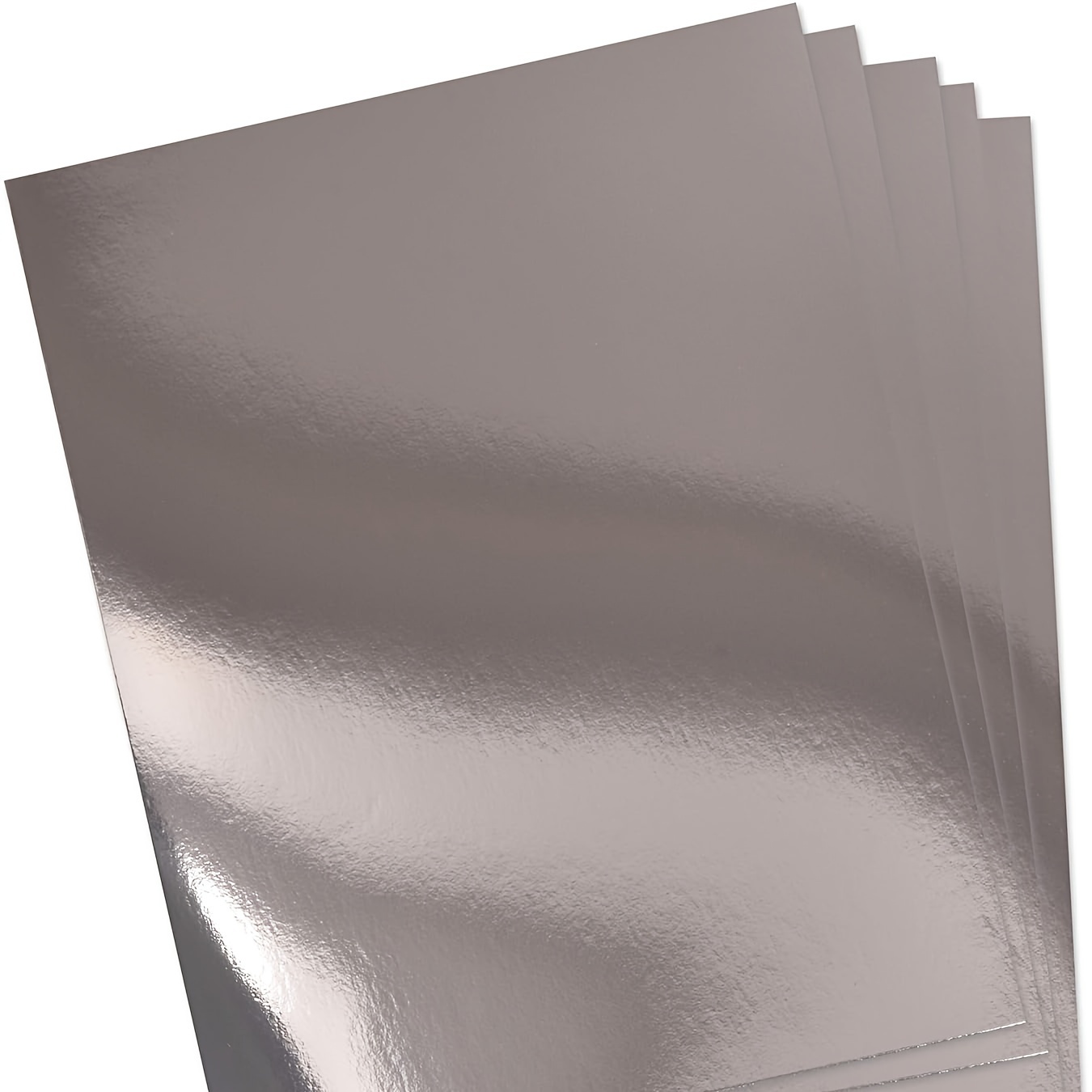 

10 Sheets 8.3" X 11.7" Metallic Silvery/golden/rose Golden/holographic Colors Foil Mirror Cardstock Premium Card Sparkling Craft Glitter Cardstock Card Maker Diy Gift