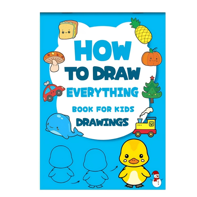TEMU Livre de dessin créatif 200+ étapes | Papier durable, fournitures de peinture pour l'apprentissage , 'activités artistiques éducatives pour la