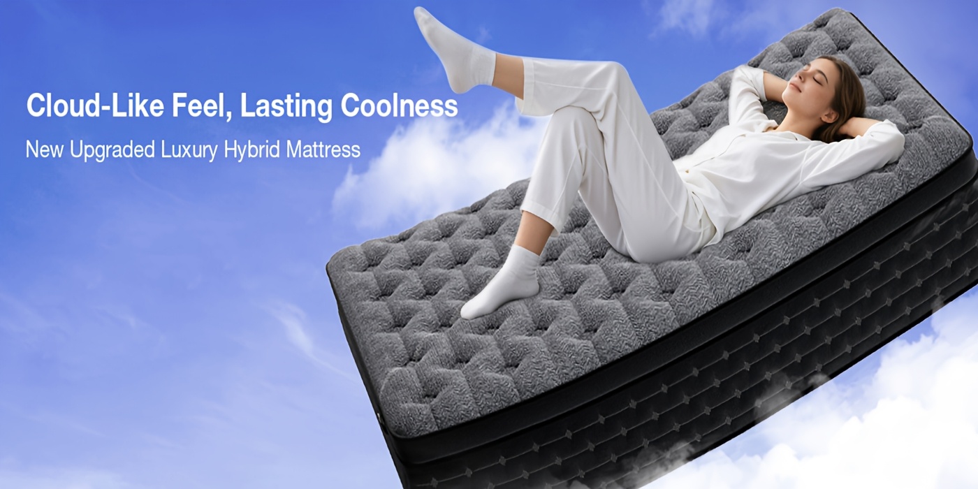 12/14 Inch Mattress (Full, Queen, King) - Premium High-Quality Firm Mattress for Deep Sleep with Extra Lumbar Support. Memory Foam Hybrid with Luxury Euro Top, Individually Wrapped Pocket Springs And Motion Isolation.