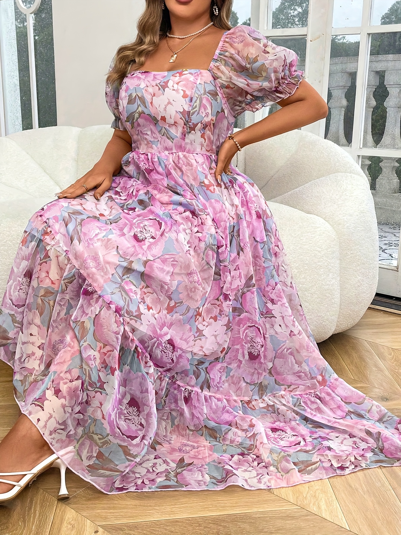 Machine Wash Casual Dress Agnes Orinda Women's Plus Size Chiffon Overlay  Wedding Guest Cocktail Party Dresses 2x Black Plus Size Statement Print  Dresses