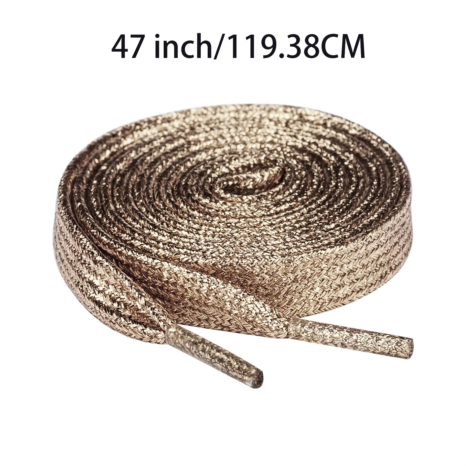 Image of A Pair Of Shiny Reflective Plastic Shoelaces, Decorative Laces That Enhance The Texture Of Shoes And Boots, Perfect For Women's Flats, And A Cost-effective Fun Gift