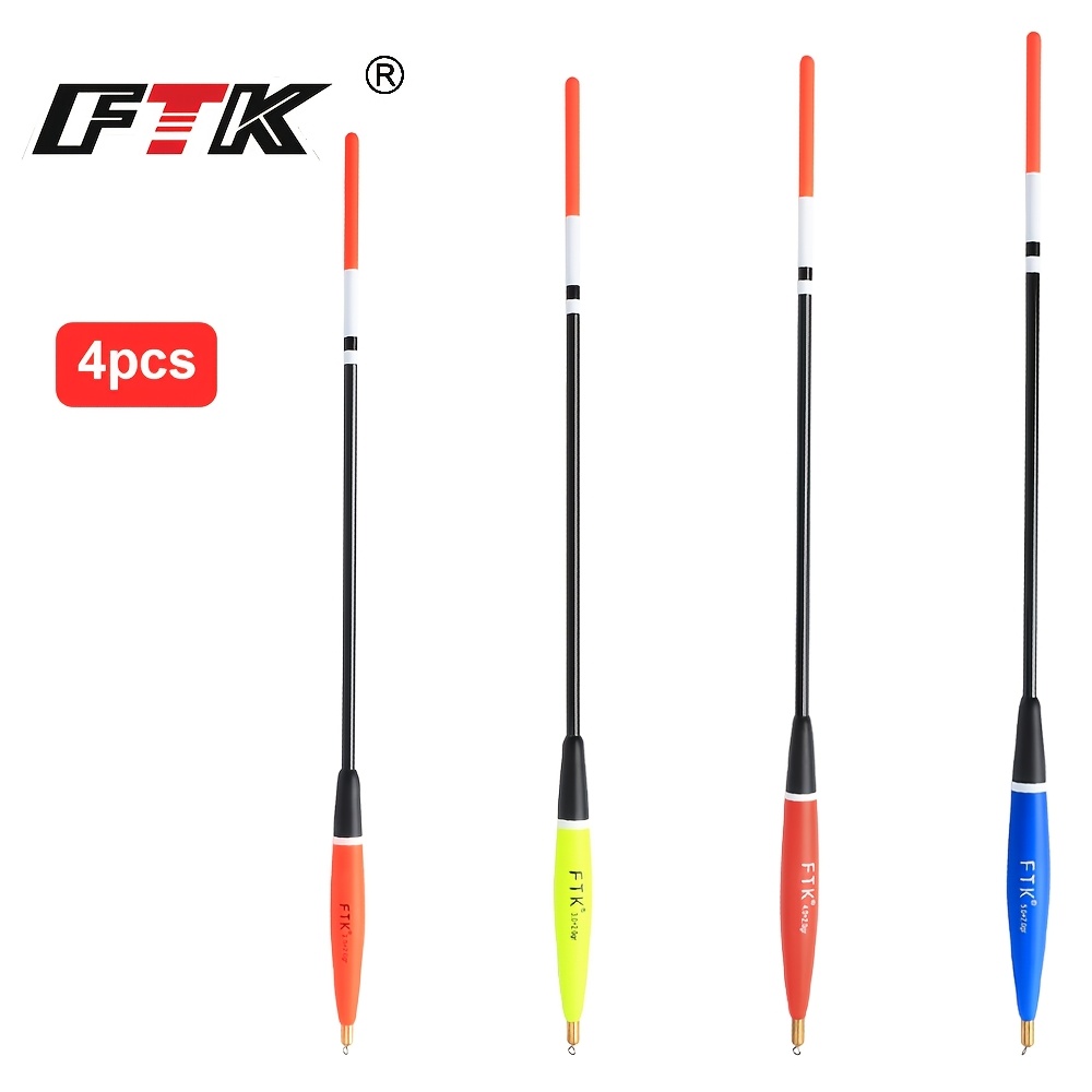 TEMU Ftk 4pcs Fishing Float Long Distance Buoy Bobber Fir Carp Fishing Float Bobber