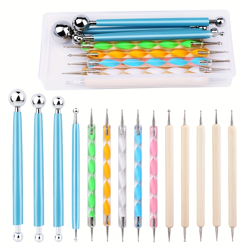 dotting tools ball styluses with box dotting tools set rock painting pottery clay modeling embossing nail art