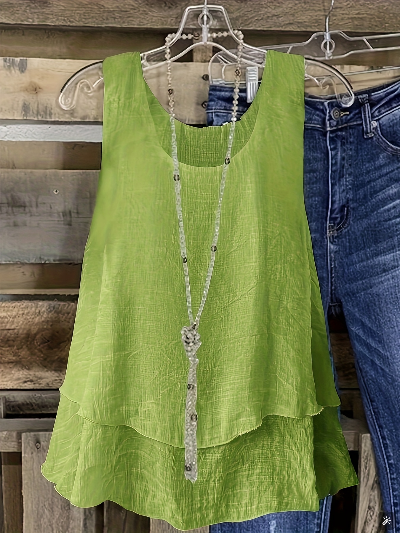 womens plus size sleeveless elegant top lightweight breathable blue round neck vest machine washable spring summer casual wear elegant   collection sophisticated design textured fabric