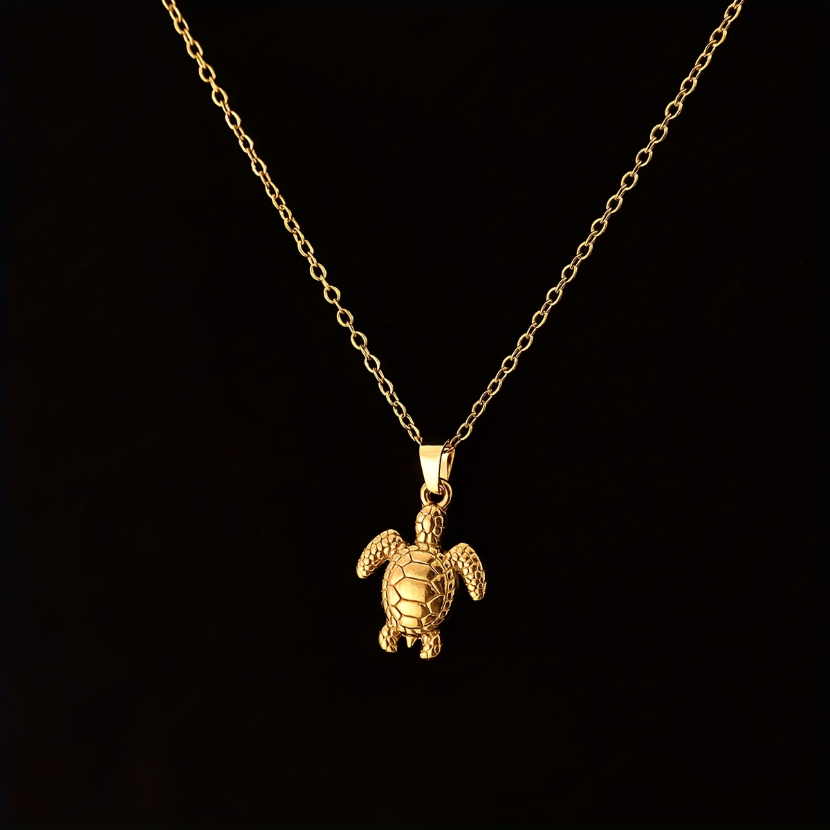 Image of Exquisite Turtle Pendant Necklace, Perfect For Casual And Vacation Styles, Ideal Gift For Or Brothers, A Must-have For And Daily Wear