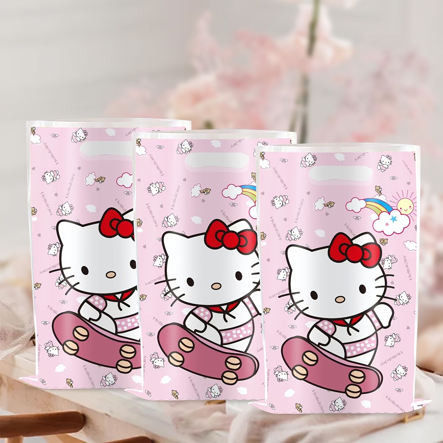 

10 paquets de sacs-cadeaux Sanrio Hello Kitty, jolis emballages de cadeaux pour les fêtes, parfaits pour les , les anniversaires, et , sacs-cadeaux personnalisés très esthétiques