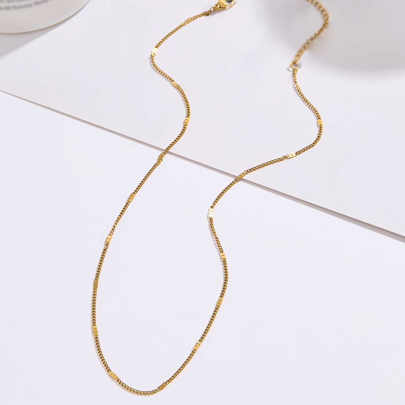 Women's Minimalist Waterproof Stainless Steel Chain Necklace