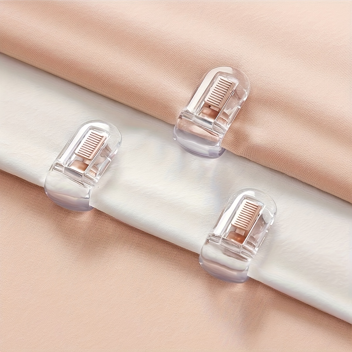 6pcs Duvet Clips Sheet Quilt Anti-slip Clips Hotel Motel Curtain Duvet Covers Buckles Home Traceless Anti-run Sofa Covers Fixing Plastic Clips