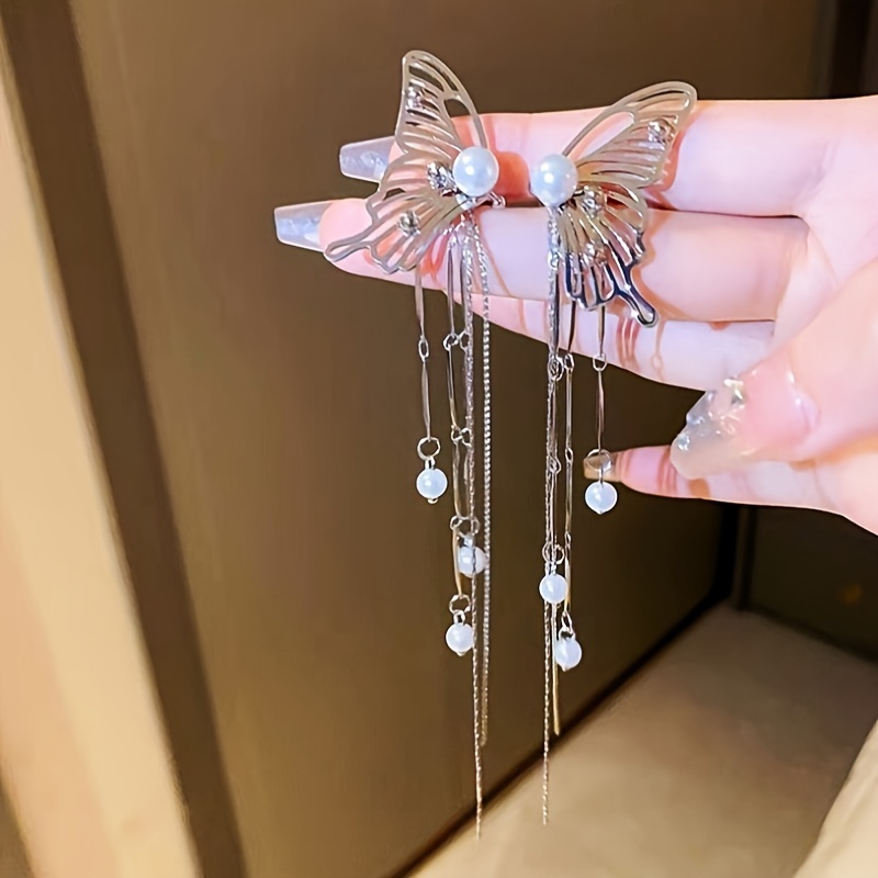 Boucles D'oreilles Papillon Elfe Dorées - Clips Non Perçants, Faites Main, Pour Cosplay, Halloween, Fêtes