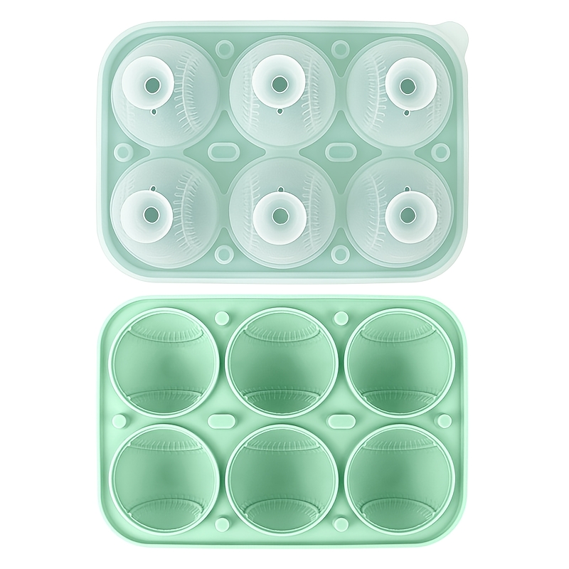 Baseball Sphere Ice Cube Mold 3D Large Baseball Silicone Mold