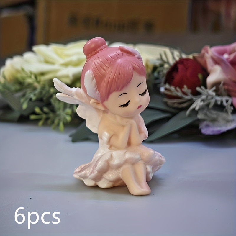 Image of 6pcs, Statues Ornaments, Suitable For Home Indoor Living Room, Bedroom, Car, Office Desktop Party Decorations Sculpture Ornaments, Perfect Birthday Gift, Halloween Thanksgiving Christmas Present