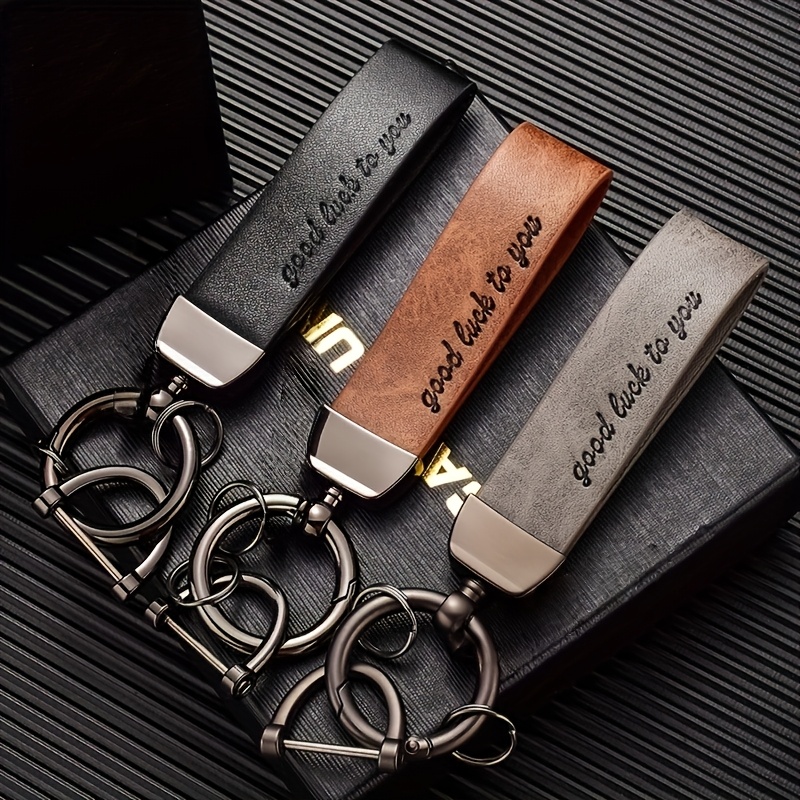 AIYING Pelle, Custodie per Chiavi Auto, Portachiavi con Telecomando, Portachiavi, Accessori Decorativi, per Jaguar XJL XF XK XE F-Pace F-Type E-Pace S-Type,Red