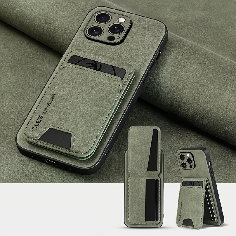 Phone Case - A Wallet-style Phone Casecompatible With 17 Air, 16 Pro, 15 Pro Max, 14 Plus, 13, 12 Pro, 11, And Xs Max.made Of High-quality Faux Leather, With Card Holder And Stand Function