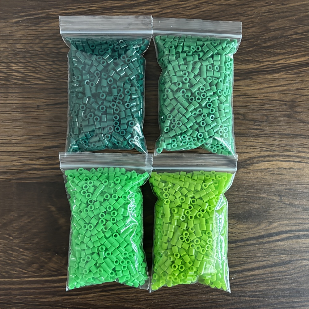 TEMU 4 Bag 2000pcs 5mm Fuse Beads Large Hole Beads For Diy Handmade Jewelry Making Supplies - Melting Beads Beads For Creative Crafting - Perfect For