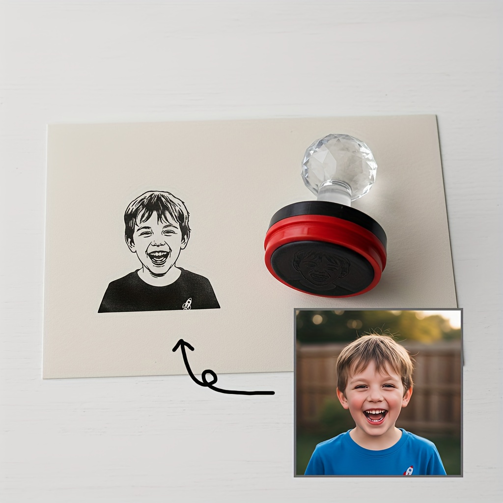 Custom Photo Stamp Personalized Diy Self-inking, With A Suitable For Wedding Gatherings Corporate Logos Etc
