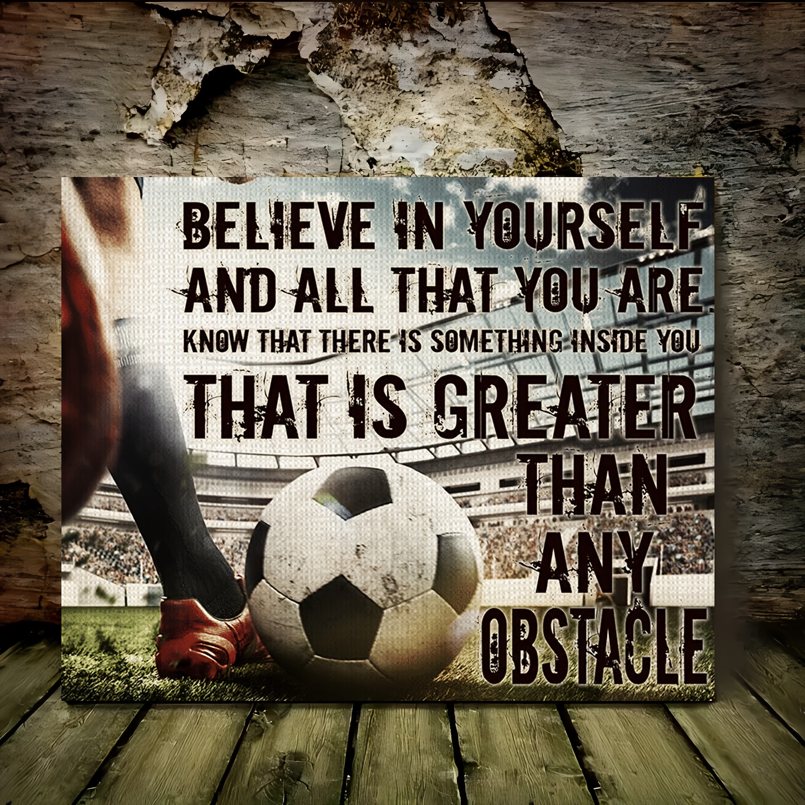 

- Art - 11.8x15.7 Wooden Motivational Decor For