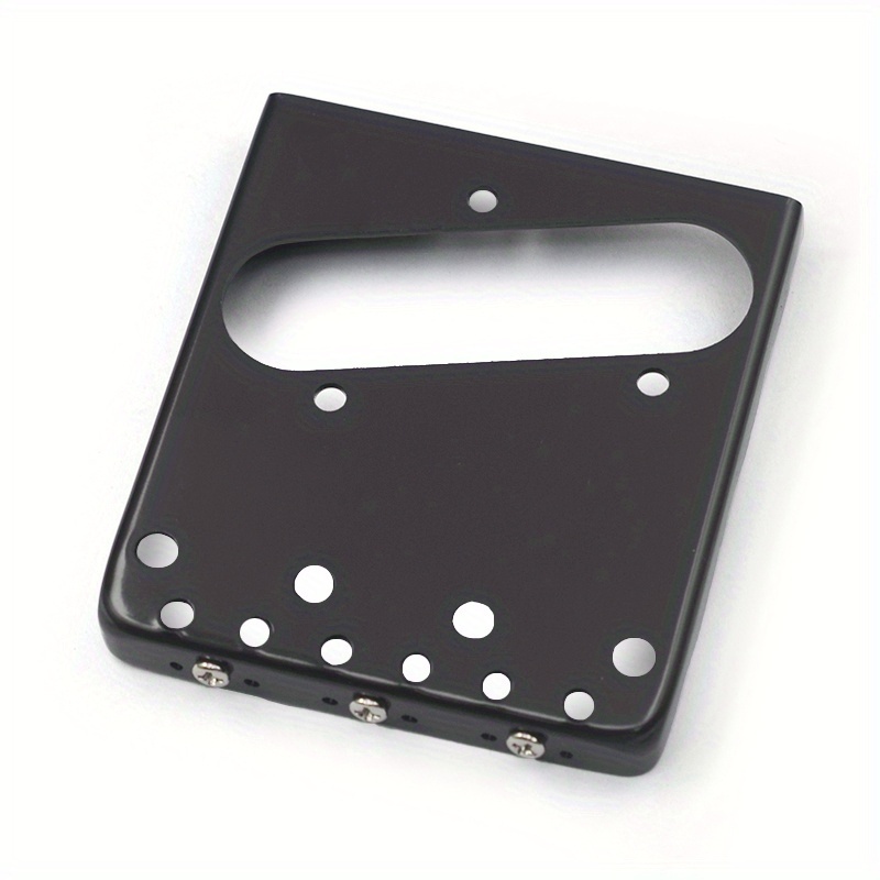 Electric Guitar Bridge with 3 Adjustable Brass Saddle 76.5*85mm for 6 String Electric Guitar Black/Golden/Silvery, Instrument Repair, String Instrument Parts, Classic Bridge Design, Vintage Guitar Hardware, Highquality Saddle, Replacement Bridge