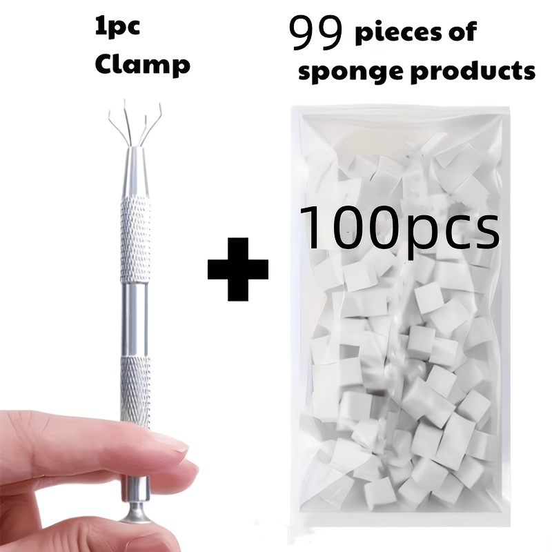 100 Sets Of Gradient Nail Art Kits (1 Extraction Pen + 99 Sponges) Are Suitable For Gradient Nail Art, Diy Acrylic Nail Art Tools
