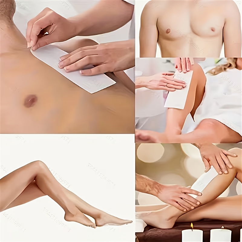250pcs Hair Removal Tool Set Suitable for Body & Face Waxing, Non-Woven Fabric Paper & Wax Applicators, Anti-Tear Low-Fuzz Suitable for Skin Types, for Home Salon Use, for Men & Women, Beauty Salon & Care Tools