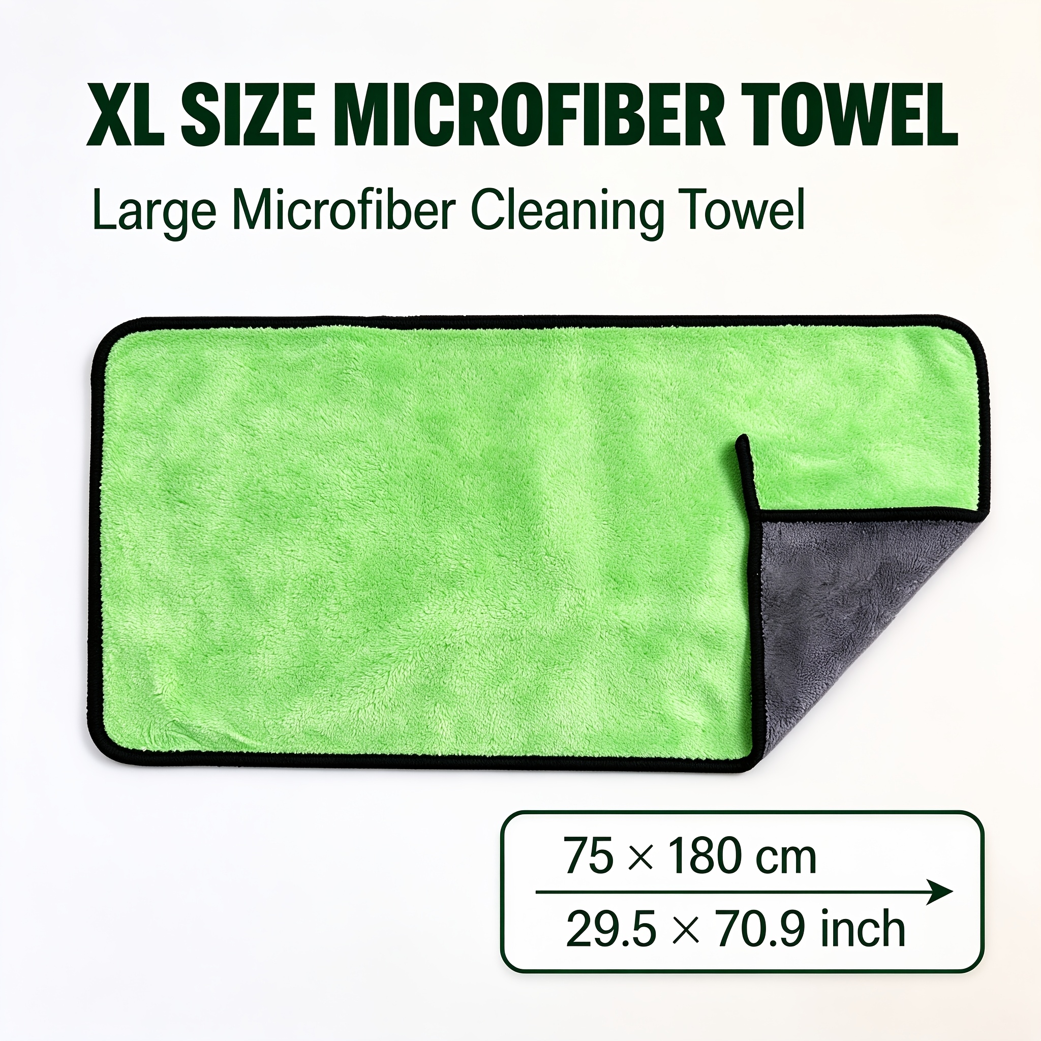 TEMU Extra-large Car Wash Towel, For Car Cleaning, , Absorbent, Thickened Large-size Car Drying Cloth, For Vehicle Exterior Care, Large-sized