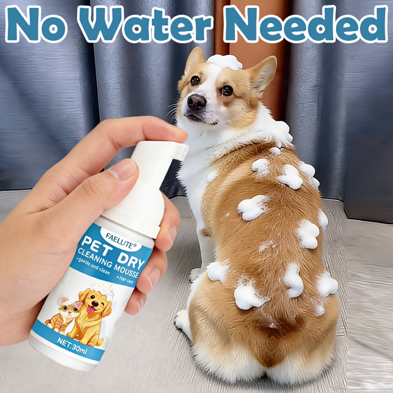 Faelute - Pet Foaming Dry Shampoo - Botanical Grooming Foam Tidy Messy Fur And Keep -looking Finish - Care For , Ideal For Daily Home Use