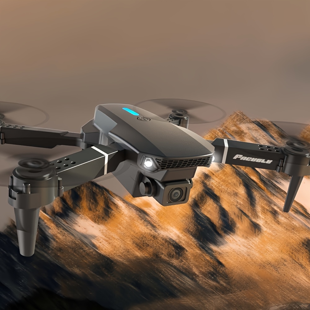 FACEGLE E88 Dron z Podwójnymi Kamerami, Akumulator 500mAh, Pozycjonowanie Optyczne, Start/Lądowanie Jednym Przyciskiem, Maks. Prędkość 4m/s, Wysokość 50m, 480P HD Video, Wi-Fi Sterowanie, Przenośny dla Początkujących do Użytku Wewnętrznego/Zewnętrznego - Idealny na Prezent Świąteczny, Halloween, Dziękczynienie, Nowoczesna Konstrukcja Drona, Wytrzymała Budowa, Mini Dron, Samolot Modelowy