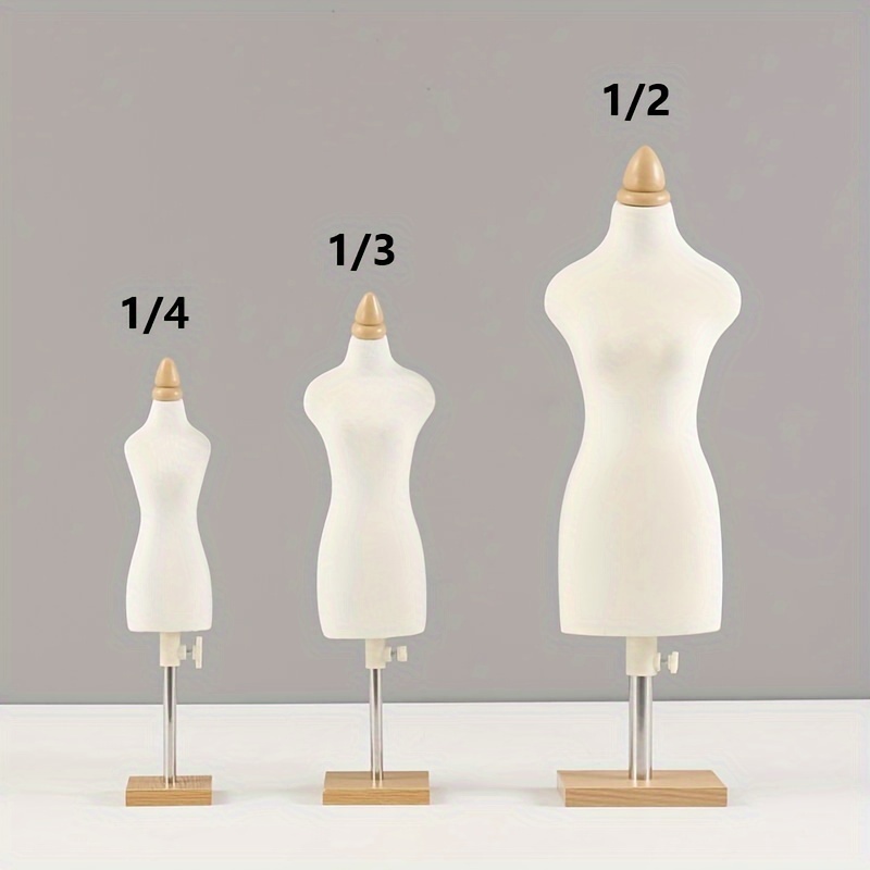 

Miniature Dress Form Mannequin Set For Sewing, - Includes 1/4, 1/3, /2 Scale Models For Garment Design