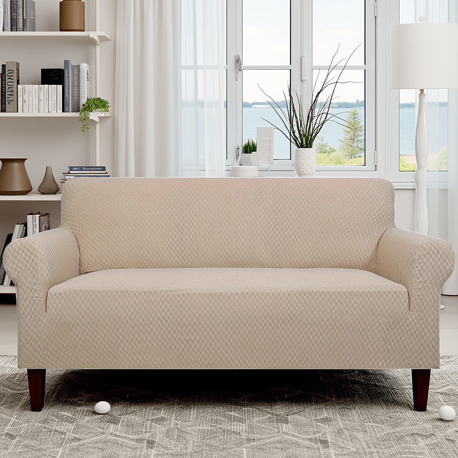 Copripanchina in poliestere jacquard, elasticizzato, impermeabile