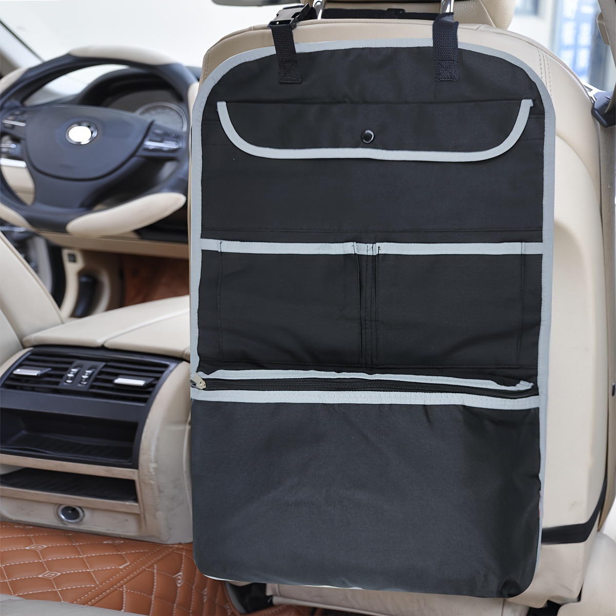 

1pc Car Seat Rear Storage Bag Car Hanging Bag Insulation Storage Bag Car Storage Bag Multifunctional Car Storage Bag Travel Bag Children's Anti-kick Pad