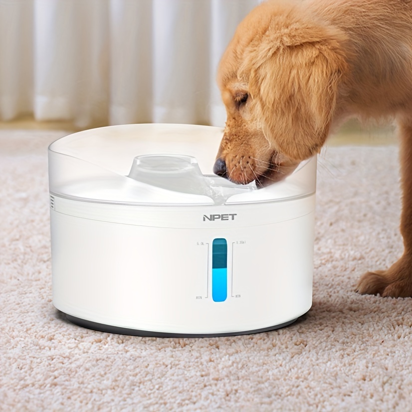 

Automatic Dog Water Fountain 5l 170oz Pet Water Dispenser Triple Fliter System With Controller Of Water And Light