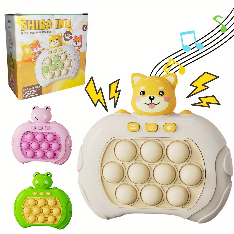 

1pc Press And Play Game Console, Quick Push Educational Sensory Toy, 200+levels, Toy With 4 Modes, Birthday Gift For Kids